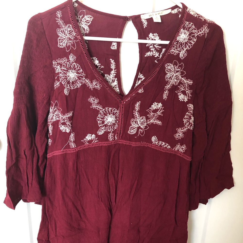 Altar’d State Burgundy Tunic